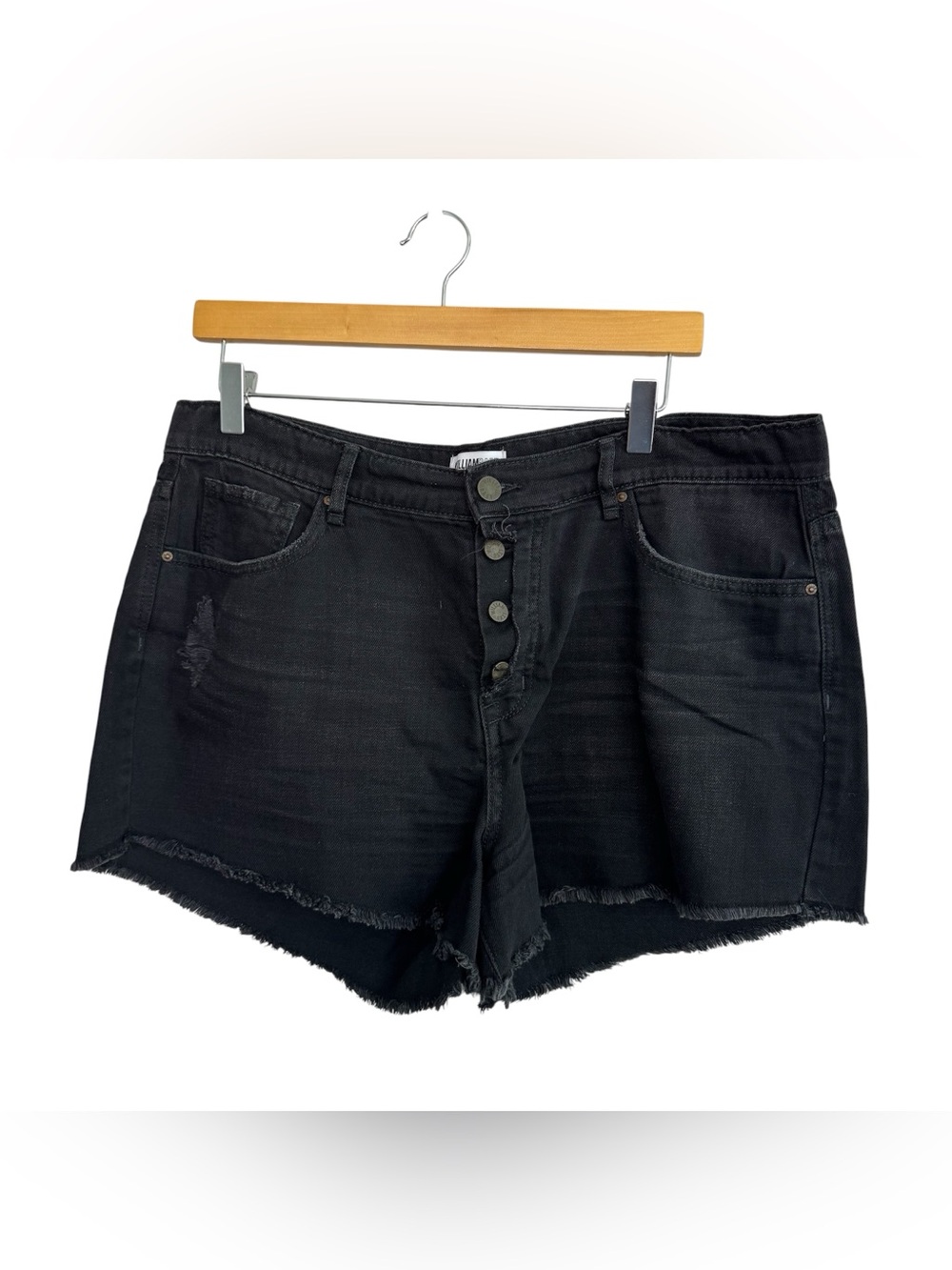 William Rast High Rise Cutoff Black Shorts Size 32